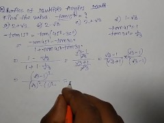 Find the value of Tan 15 , Ratios of multiple angles Math part 13