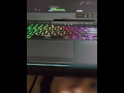 Preview 1 of "Bro, your gf is sucking my dick"-My best friend's girlfriend gives me a blowjob while I play Dota