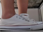 Preview 1 of Dirty feet and dirty insoles for your Italian giantess in public shop