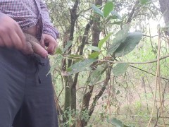 Pissing in the pine forest near Atlantic Ocean - Screenshot 7 of 16 - Cock