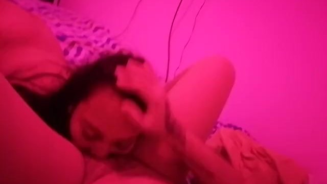 pink light for pussy eating and lesbian tribbing