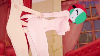 Fille timide et moi avons des relations sexuelles intenses dans la chambre. - Super Mario Bros. Hentai