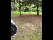 Preview 5 of PUBLIC Cum walk at the discgolf course