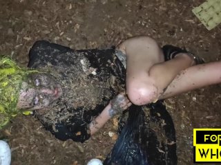 kink, lesbian, outdoor, anal prolapse