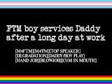 FTM Boy Services Daddy After a Long Day at Work