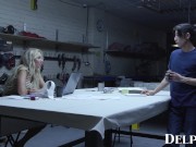 Preview 4 of Delphine Films- Co-Workers Katie Morgan and David Lee Fuck On The Boss's Desk