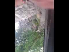 Sissy Molly Martinez get out a huge butt plug from her pussy in public