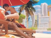 Preview 3 of Overwatch tracer fucked at the beach porn animation