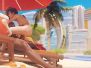Preview 4 of Overwatch tracer fucked at the beach porn animation