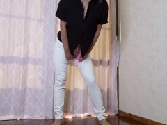 2点攻めローターがパンストで固定されて、気持ち良すぎて最高だった♡♡♡ - Screenshot 14 of 16 - Squirting