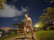 Preview 3 of Masturbation after running in asics running shorts