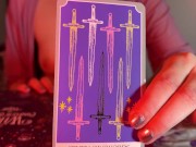Preview 4 of Topless Tarot Reading ASMR Roleplay (Small Boobs)