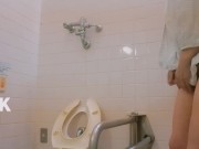 Preview 4 of [Multi-purpose toilet] Dildo masturbation in a multi-purpose toilet where I got nervous for the firs