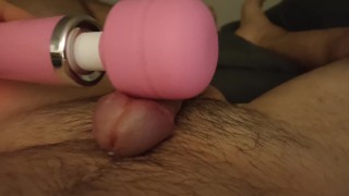 Amazing cock cum with just my vibrator