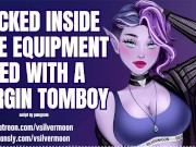 Preview 1 of Locked in the Equipment Shed with a Virgin Bi-Curious Tomboy [Audio Porn] [ASMR Roleplay]