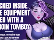 Preview 3 of Locked in the Equipment Shed with a Virgin Bi-Curious Tomboy [Audio Porn] [ASMR Roleplay]
