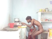Preview 1 of Rajeshplayboy993 cooking aalu curry, spanking, fingering in the ass hole
