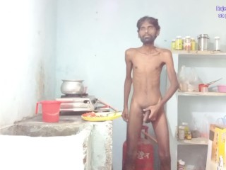 Rajeshplayboy993 Cooking Aalu Curry, Spanking, Fingering in the Ass Hole