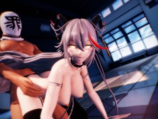 hentai, azur lane agir, mmd, uncensored