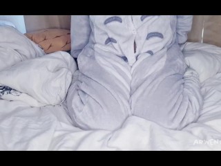 ADORABLE LOUD FTM IN PYJAMAS PLAYS WITH HIMSELF AND CUMS MULTIPLE TIMES - ARWENHONEYPIE