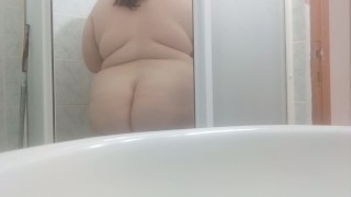 Bbw shower pleasure