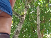 Preview 6 of Risky Squirting Outdoors Hot wet orgasm
