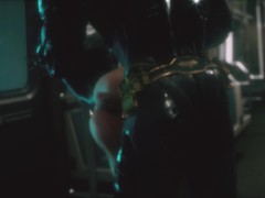Batman fucks Catgirl with his big dick on the subway