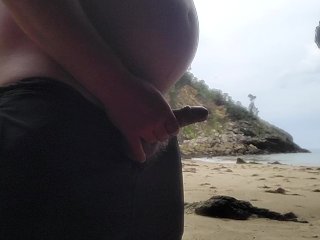 amateur, dick, beach, outdoors