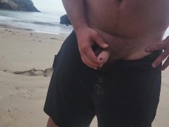 Walking masturbation while it rumbles