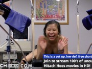 Preview 5 of Freshman Raya Nguyen Gets Hitachi Magic Wand Orgasms By Doctor Tampa During Physical 4 College