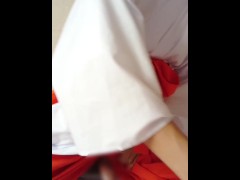 巫女さんに女装してオナホールでオナニー - Screenshot 10 of 16 - Ladyboy