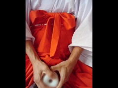 巫女さんに女装してオナホールでオナニー - Screenshot 14 of 16 - Masturbation