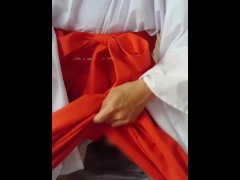 巫女さんに女装してオナホールでオナニー - Screenshot 6 of 16 - Shrine Maiden