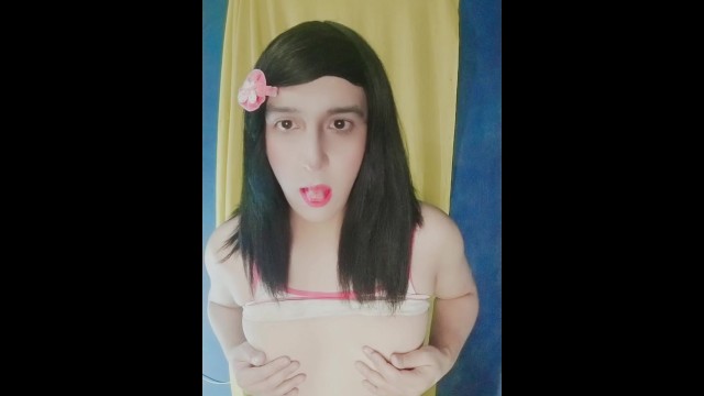 Crossdresser masturbation