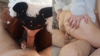 Она против презервативов и заставила его кончить в себя!! Девушка с круглой попкой получает огромный