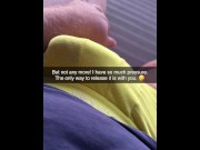 Preview 5 of SnapChat Sexting: Snapsex with best Friend he breaks up with his GF on snapchat while he fucks me
