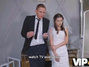 Preview 5 of VIP4K. Bride cant resist and seduces him to fuck before wedding