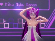 Preview 5 of Hatsune Miku Hentai Cynical Night Plan Undress Dance Small Tits MMD 3D Purple Hair Color Edit Smixix