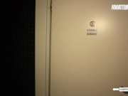 Preview 1 of Amateur Ashley Dare Sucks A Fat Cock In The Bathroom - AMATEUR EURO