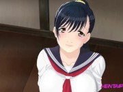 Preview 1 of Boobed Stepsis & Bro Outdoor Fuck  Authentic Japan Animation