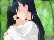Preview 5 of Boobed Stepsis & Bro Outdoor Fuck  Authentic Japan Animation