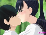 Preview 6 of Boobed Stepsis & Bro Outdoor Fuck  Authentic Japan Animation