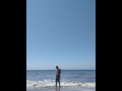 Long range piss into the ocean. - Screenshot 10 of 16 - Solo Male Piss