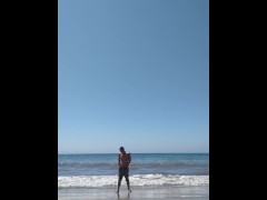 Long range piss into the ocean. - Screenshot 8 of 16 - Beach Piss