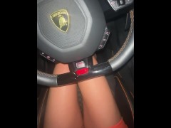 I don't wear underpants when I drive in a lamborghini car