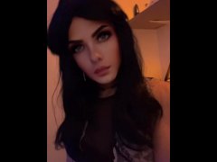 Hot Femboy Messy Kitty maid outfit crossdresser