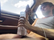 Preview 4 of Solo male fleshlight - in Car