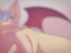 Rouge the bat showing a pussy