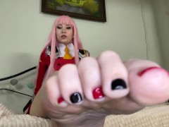 Зероту заманивает ножками и устраивает смачный футджоб - Screenshot 7 of 16 - Cosplay