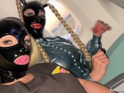 Preview 4 of Miss Fetilicious & Lola Noir joining the Mile High Club